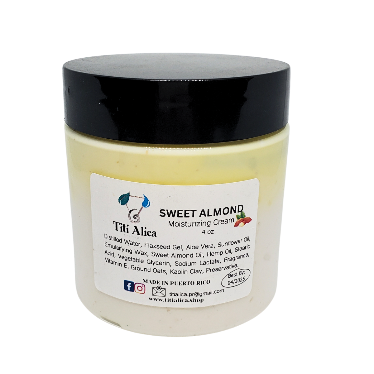 Sweet Almond Moisterizing Cream